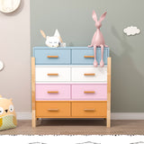 The colorful  free combination cabinet  DRESSER CABINET BAR CABINET, storge cabinet, lockers,Solid woodhandle, can be placed in the living room, bedroom, dining room  color White, blue orange Pink - Home Elegance USA