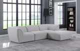 Miramar - Modular Sectional 4 Piece - Gray - Fabric - Home Elegance USA