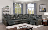 Erfurt - Power Sectional & Armless Chair - Gray - Home Elegance USA