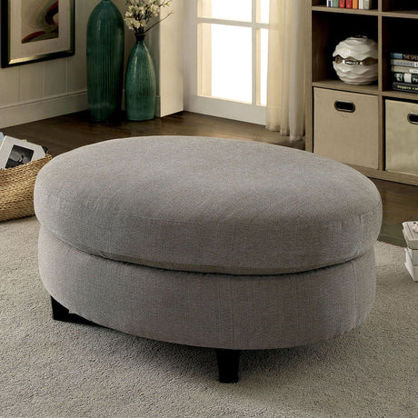 Sarin - Sectional & Ottoman - Warm Gray - Home Elegance USA