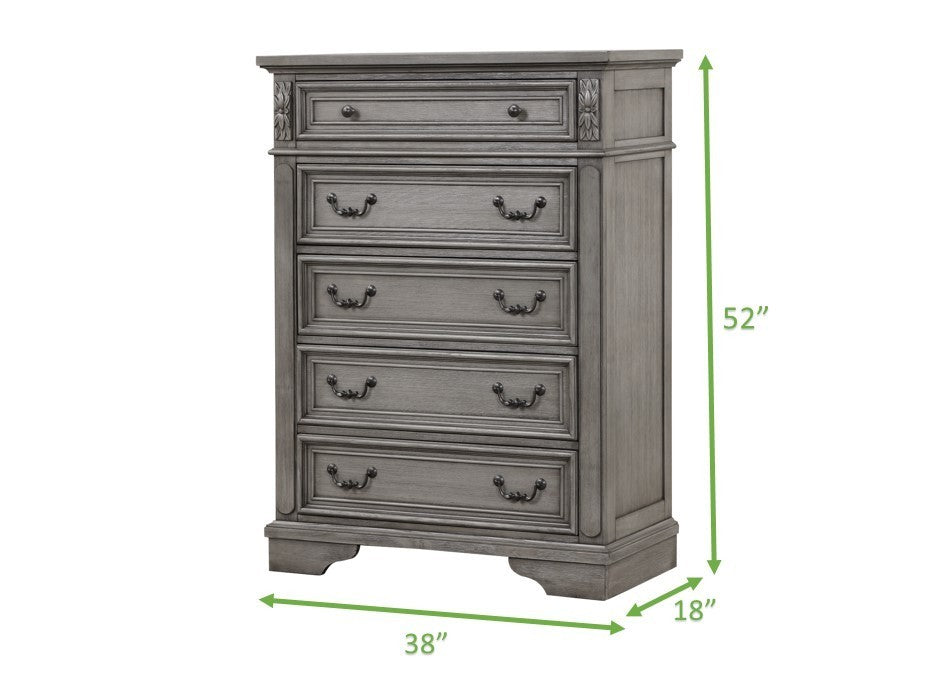 Grace Chest in Gray - Home Elegance USA