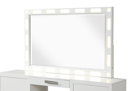 Coco 8 Drawer Dresser Made with Wood in Milky White - Home Elegance USA