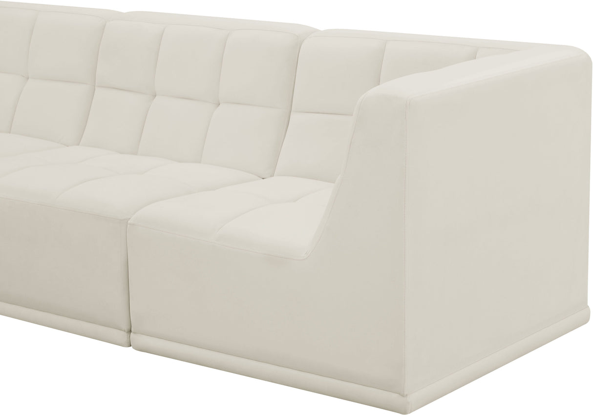 Relax - Modular Sectional 4 Piece - Cream - Home Elegance USA