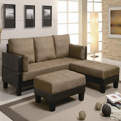 Coaster Furniture - Fulton Contemporary Sofa Bed Group With 2 Ottomans - 300160