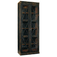 Sanctuary Two-Door Thin Display Cabinet Ebony | Hooker