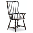 Sanctuary Spindle Arm Chair Ebony Black Farmhouse Dining – Hooker Furniture