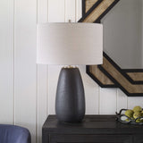 Uttermost Twilight Satin Black Table Lamp - Home Elegance USA