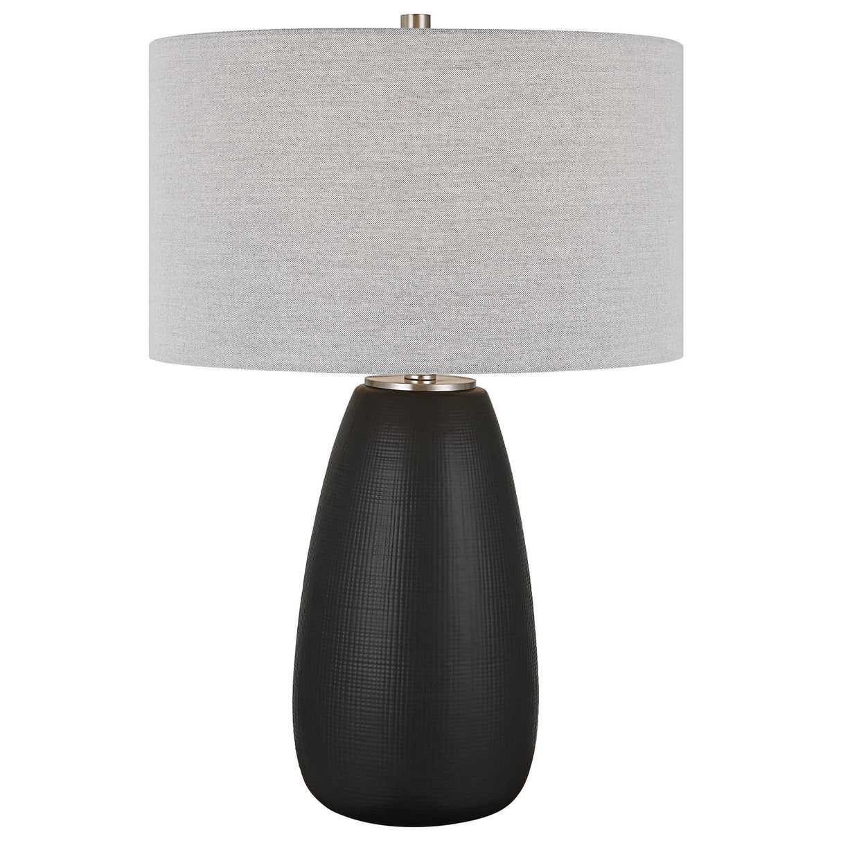 Uttermost Twilight Satin Black Table Lamp - Home Elegance USA