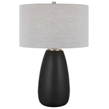 Uttermost Twilight Satin Black Table Lamp - Home Elegance USA