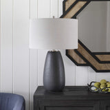 Uttermost Twilight Satin Black Table Lamp - Home Elegance USA
