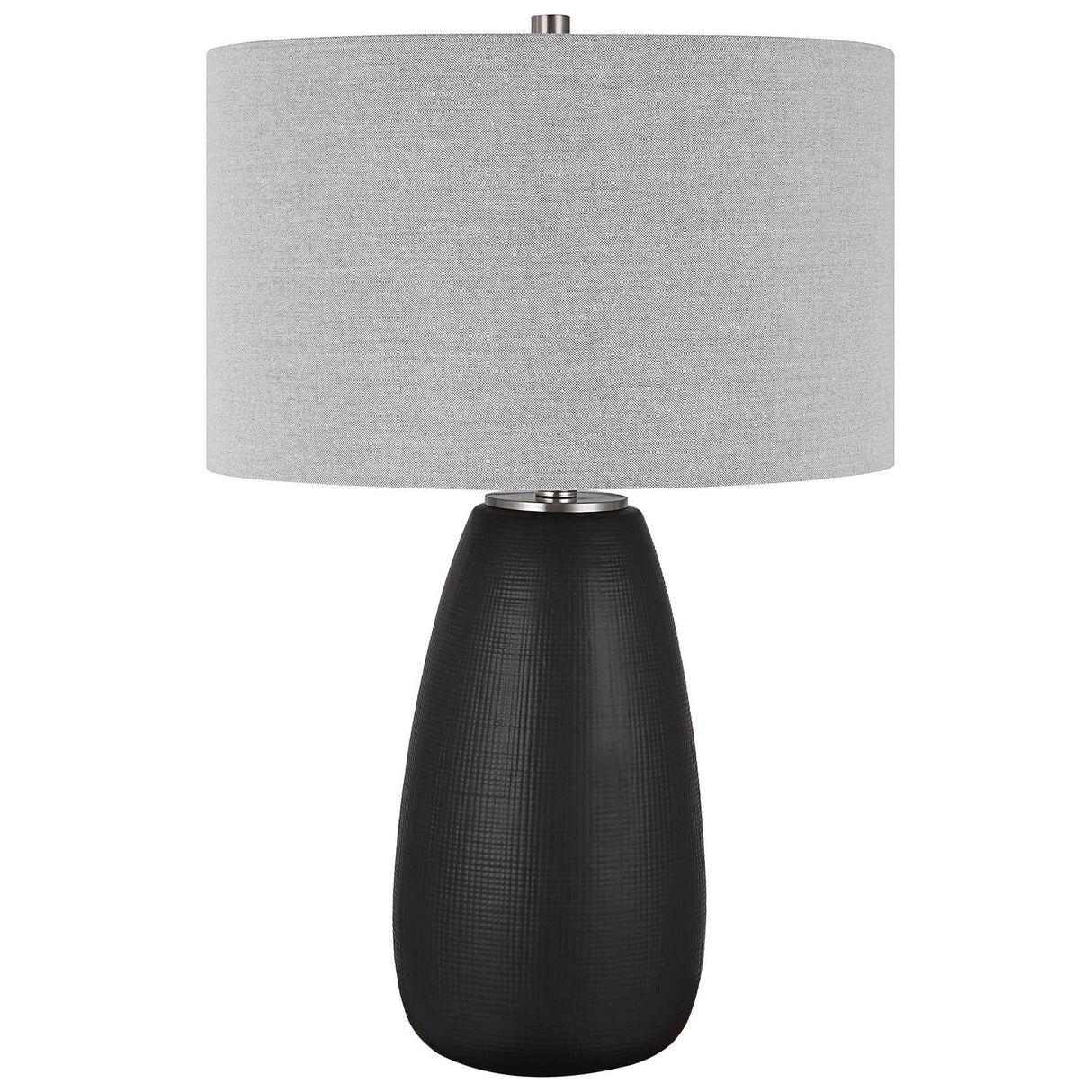 Uttermost Twilight Satin Black Table Lamp - Home Elegance USA