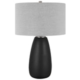 Uttermost Twilight Satin Black Table Lamp - Home Elegance USA