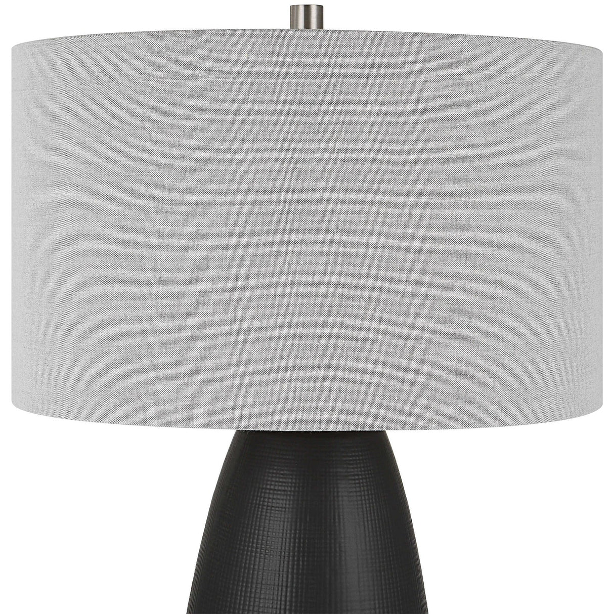 Uttermost Twilight Satin Black Table Lamp - Home Elegance USA