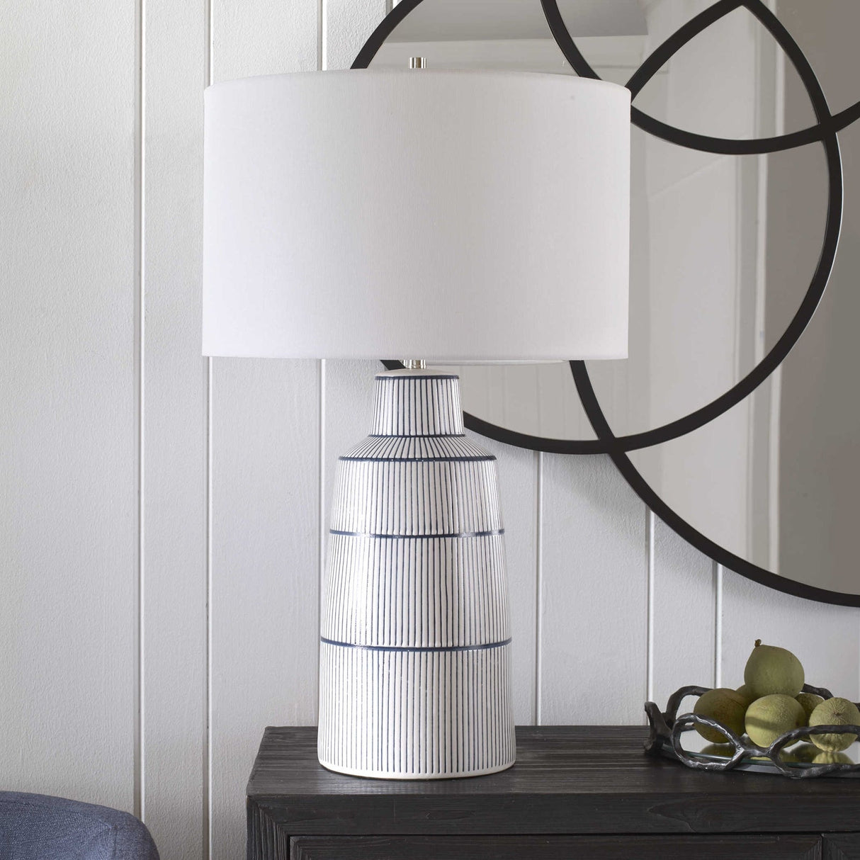 Breton Nautical Stripe Table Lamp | Uttermost | Home Elegance USA