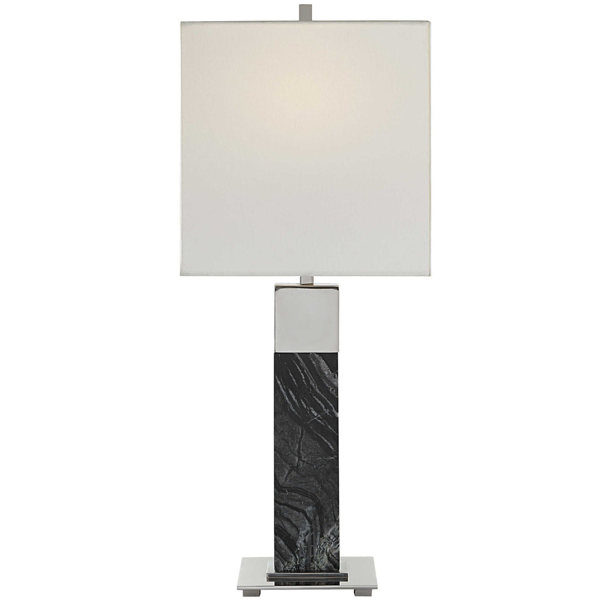 Uttermost Pilaster Black Marble Table Lamp - Home Elegance USA