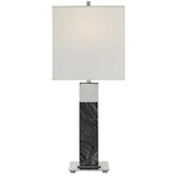 Uttermost Pilaster Black Marble Table Lamp - Home Elegance USA