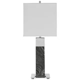 Uttermost Pilaster Black Marble Table Lamp - Home Elegance USA