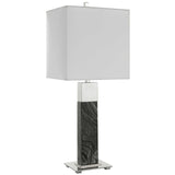 Uttermost Pilaster Black Marble Table Lamp - Home Elegance USA