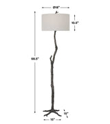 Uttermost Spruce Rustic Floor Lamp - Home Elegance USA