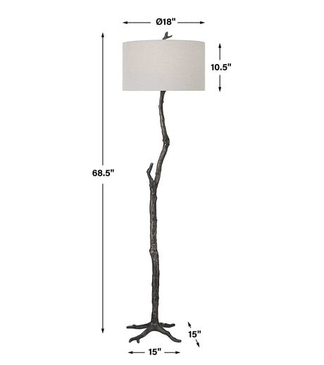 Uttermost Spruce Rustic Floor Lamp - Home Elegance USA