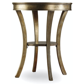 Sanctuary Round Mirrored Accent Table Visage – Hooker Furniture