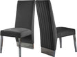 Porsha Velvet Dining Chair Set Of 2 In Grey - 756Grey-C | Meridian
