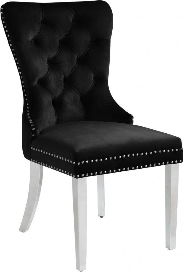 Carmen Dining Chair In Black (Set Of 2) - 743Black - C | Meridian | Home Elegance USA