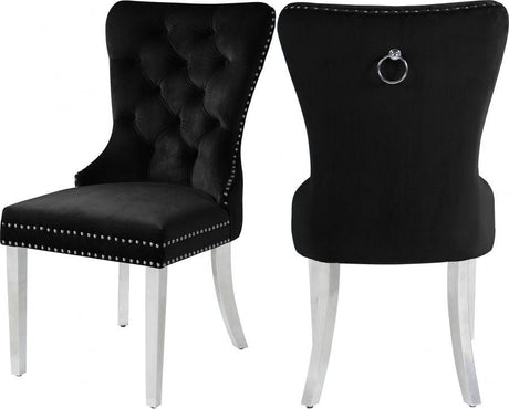 Meridian Furniture - Carmen Dining Chair In Black (Set Of 2) - 743Black-C