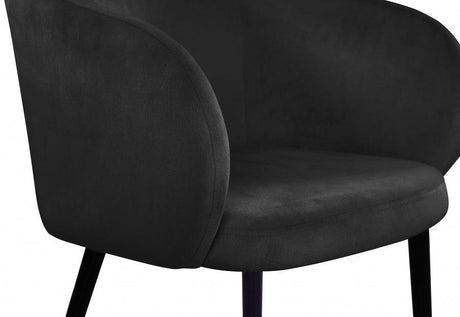 Meridian Furniture - Louise Velvet Dining Chair In Black (Set Of 2) - 733Black-C