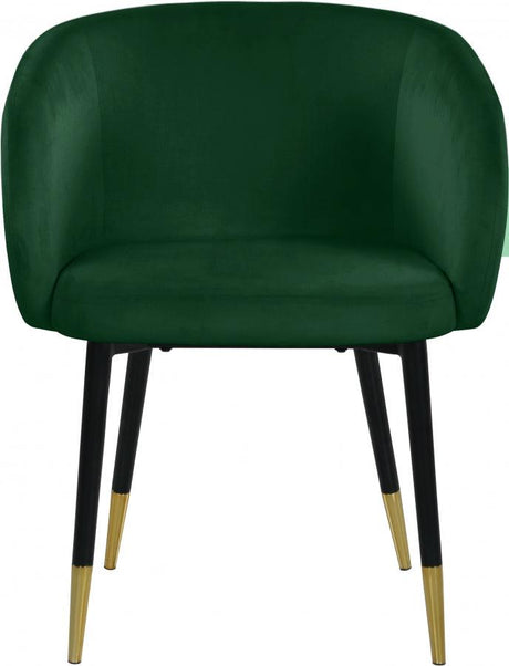 Meridian Furniture - Louise Velvet Dining Chair In Green (Set Of 2) - 733Green-C