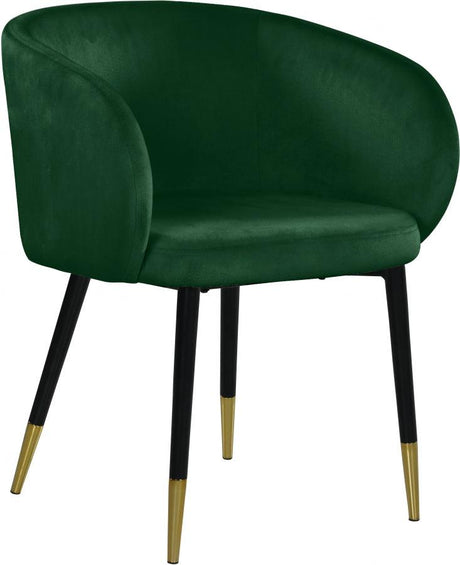 Meridian Furniture - Louise Velvet Dining Chair In Green (Set Of 2) - 733Green-C