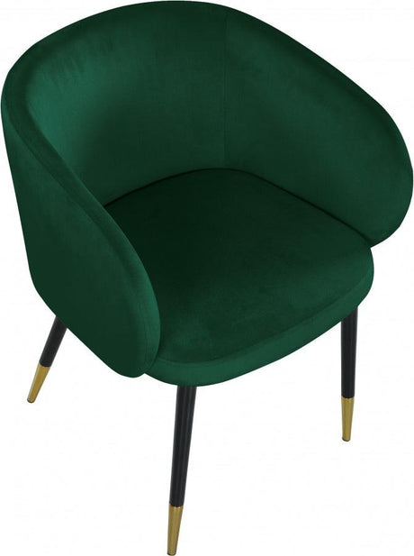 Meridian Furniture - Louise Velvet Dining Chair In Green (Set Of 2) - 733Green-C