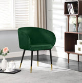 Meridian Furniture - Louise Velvet Dining Chair In Green (Set Of 2) - 733Green-C