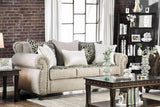 Sinatra - Sofa & Loveseat - Light Mocha / Navy / Champagne - Home Elegance USA