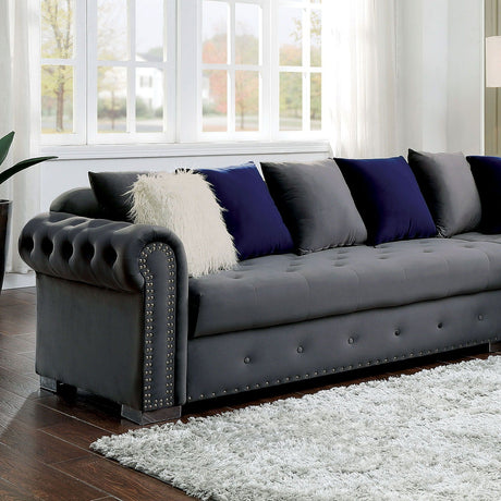 Wilmington - Sectional - Gray - Home Elegance USA