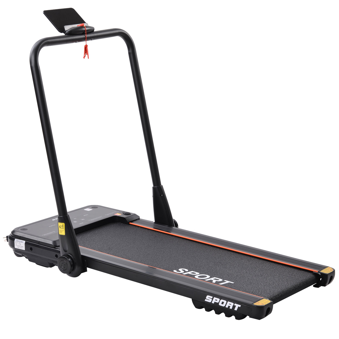 2.5HP Horizontally Foldable Electric Treadmill Motorized Running Machine ,Black