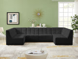 Relax - Modular Sectional 6 Piece - Black - Home Elegance USA