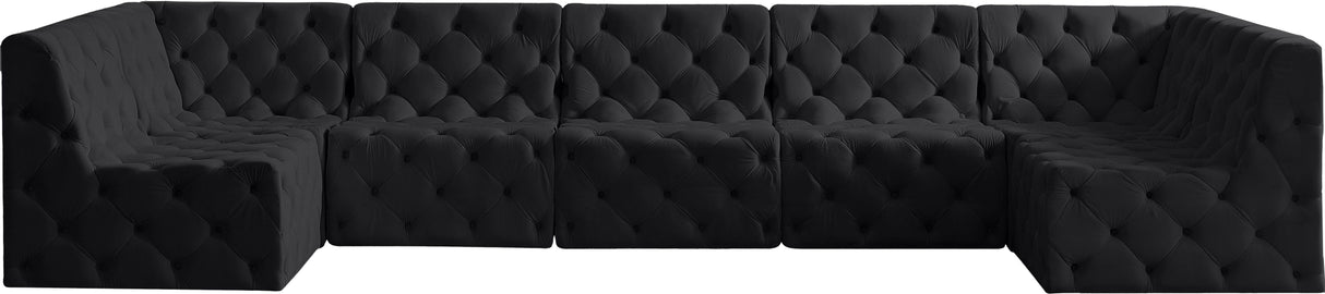 Tuft - Modular Sectional 7 Piece - Black - Fabric - Home Elegance USA