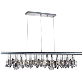 Chorus Line 13-Light Chrome Chandelier | Elegant Lighting