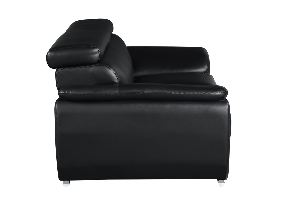 Genuine Leather Loveseat Home Elegance USA