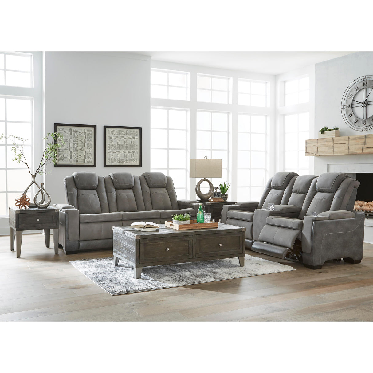 Signature Design By Ashley Next-Gen Durapella 22004 2 Pc Power Reclining Living Room Set - Home Elegance USA