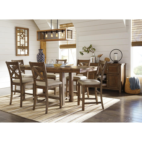 Signature Design By Ashley Moriville D631 5 Pc Counter Height Dining Set - Home Elegance USA