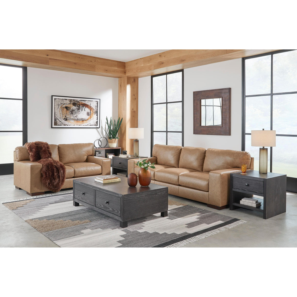 Signature Design By Ashley Lombardia 57302 2 Pc Living Room Set - Home Elegance USA