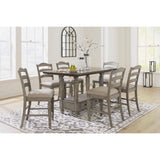 Signature Design By Ashley Lodenbay D751 7 Pc Counter Height Dining Set - Home Elegance USA