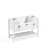 Solid Wood Bathroom Vanities Without Tops 48 in. W x 20 in. D x 33.60 in. H   Bath Vanity in White with