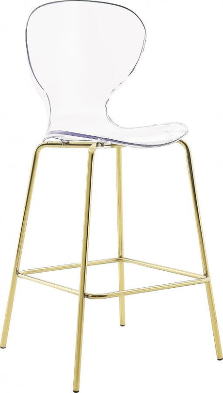 Meridian Furniture - Clarion Counter Stool In Gold (Set Of 2) - 767-C