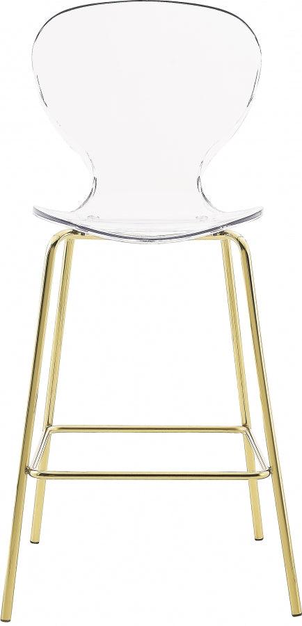 Meridian Furniture - Clarion Counter Stool In Gold (Set Of 2) - 767-C