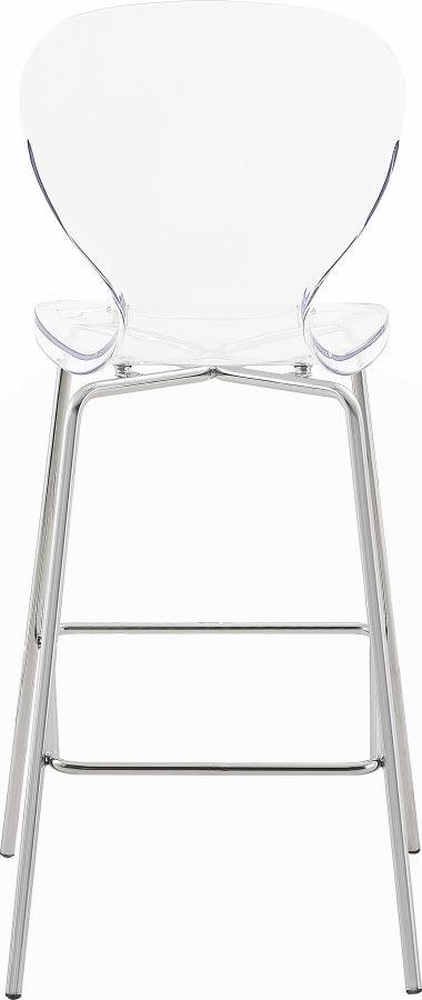 Meridian Furniture - Clarion Counter Stool In Chrome (Set Of 2) - 768-C