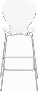 Meridian Furniture - Clarion Counter Stool In Chrome (Set Of 2) - 768-C