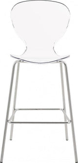 Meridian Furniture - Clarion Counter Stool In Chrome (Set Of 2) - 768-C